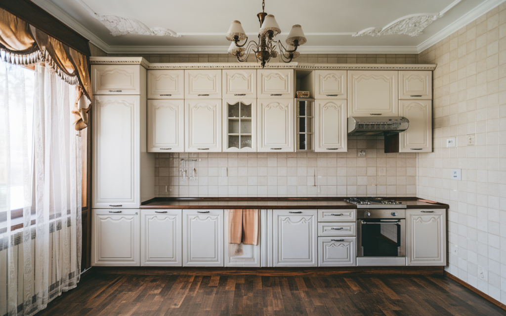 crown molding on cupboards