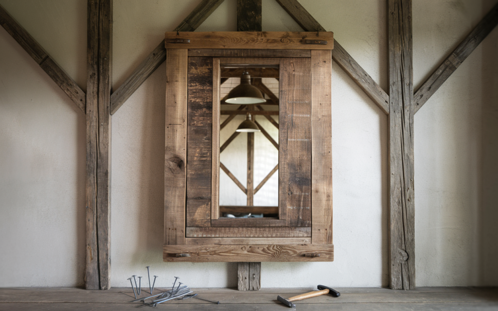  48-inch reclaimed wood mirror 