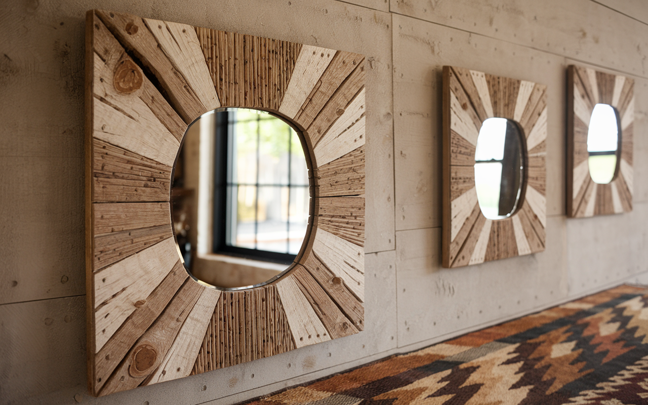 48-inch reclaimed wood mirrors