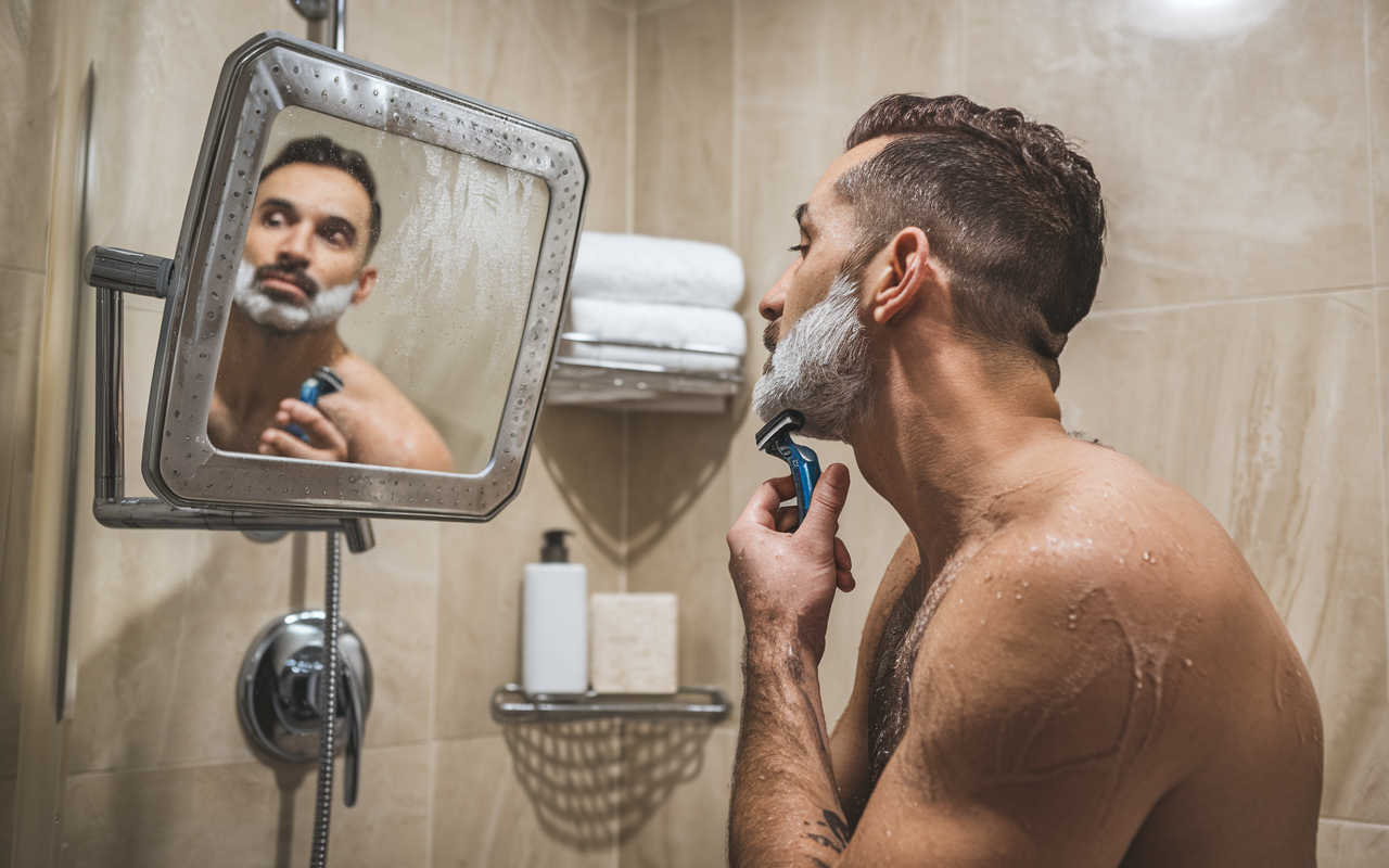 shower shaving mirror