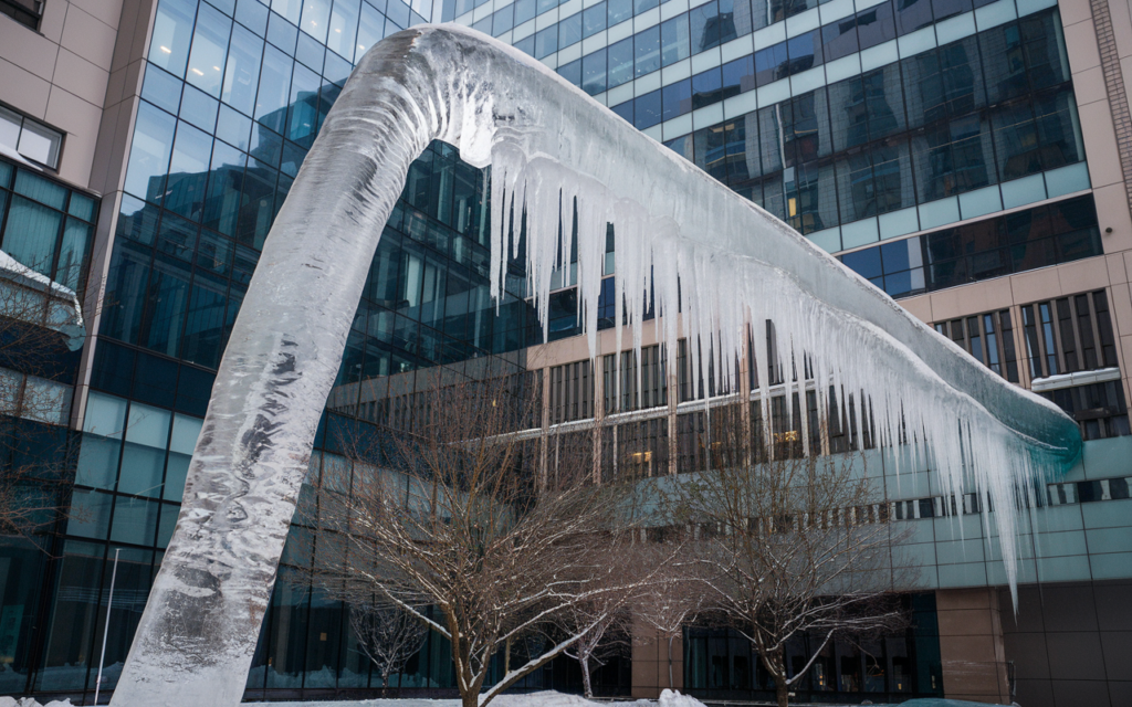 exaggerated long icicles