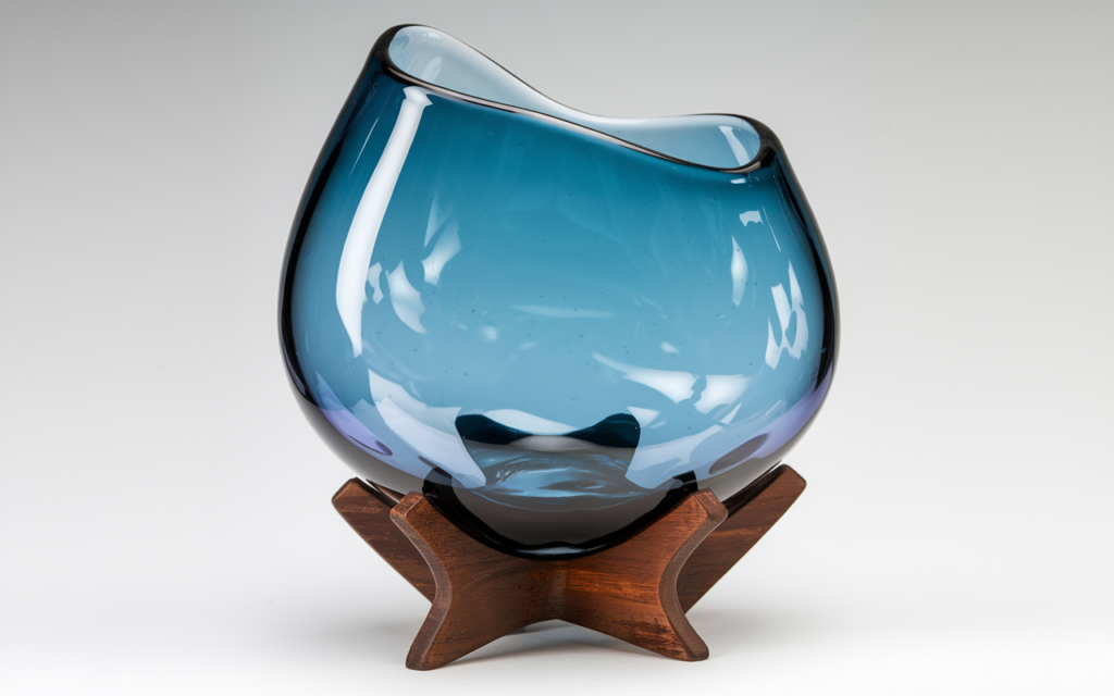 Michael Stanek handblown glass vase