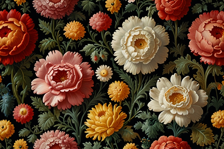 M. Aumonier Floral Panel