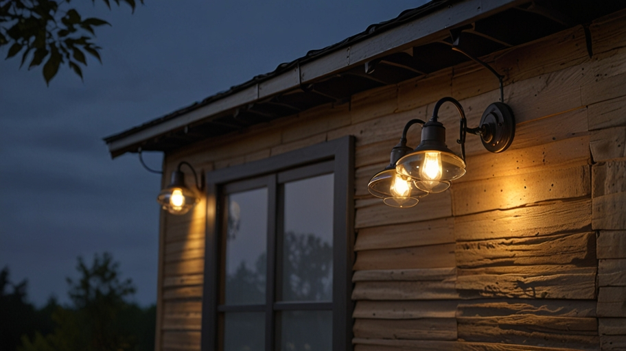 Light Fixture Built in the Eaves