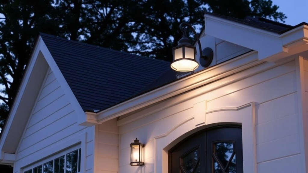 Light Fixture Built in the Eaves