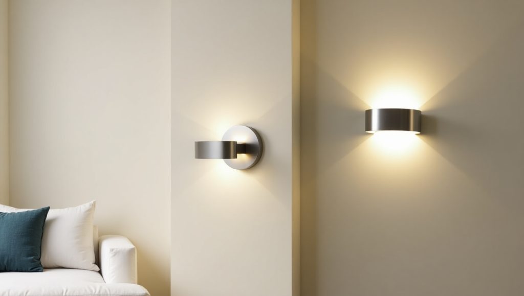 Battery-operated wall sconces