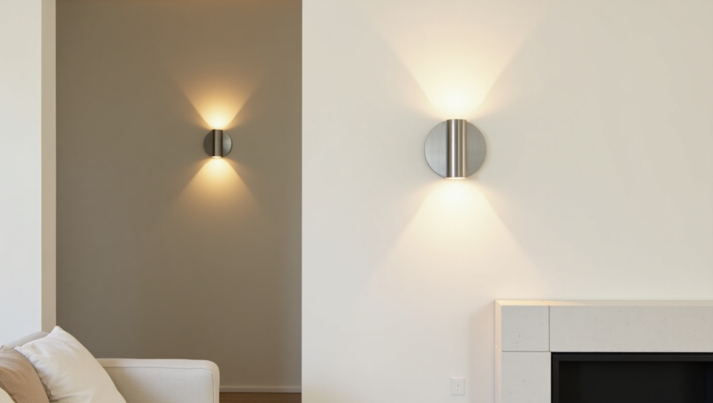 Battery-operated wall sconces